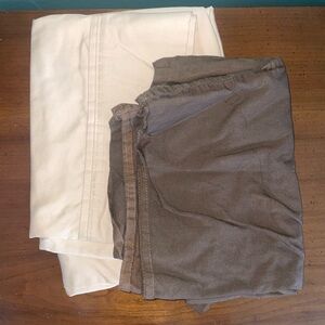 Cream and Brown Pillowcase Bundle